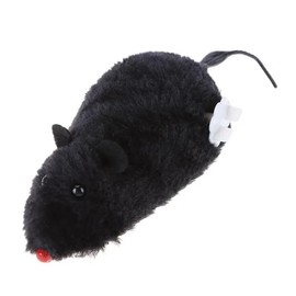 Black Clockwork Mouse Toy, Cat Mice Toys, Cat Plush Mouse Hunting Toy, Clockwork Mouse Running Toy, Wind Up Indoor Plush Mice Wind-up Pet Toys, Realistic Mouse Racing Toy for Kitten, Indoor Cat，Toys
