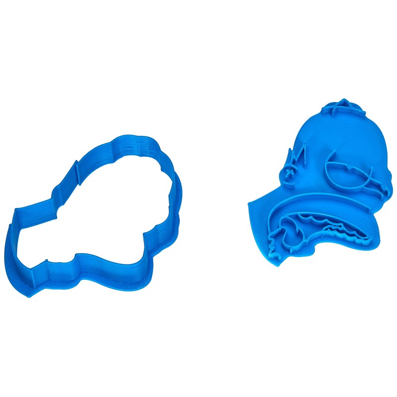 Cuticuter Simpsons Homer Cookie Cutter, Blue, 8 x 7 x