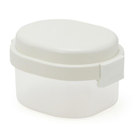 Miyoshi Seisakujyo GEL-COOL Gel Cool Plus Dome Mini Lunch Box Lunch Box Lunch Box Dome S Transparent Milk White 11.5 x 9.2 x 6.8 cm 100 ml 1-Tier Lunch Box Women Children Easy Clip Buckle Mechanism