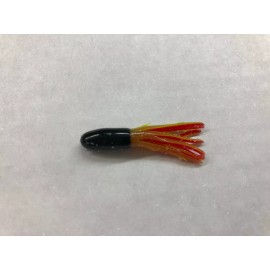 Unbranded 1.5" RED CORE Crappie Tube 50 Pack, Choose Color, Blood Squirt Fishing Lures USA - Black / Chartreuse