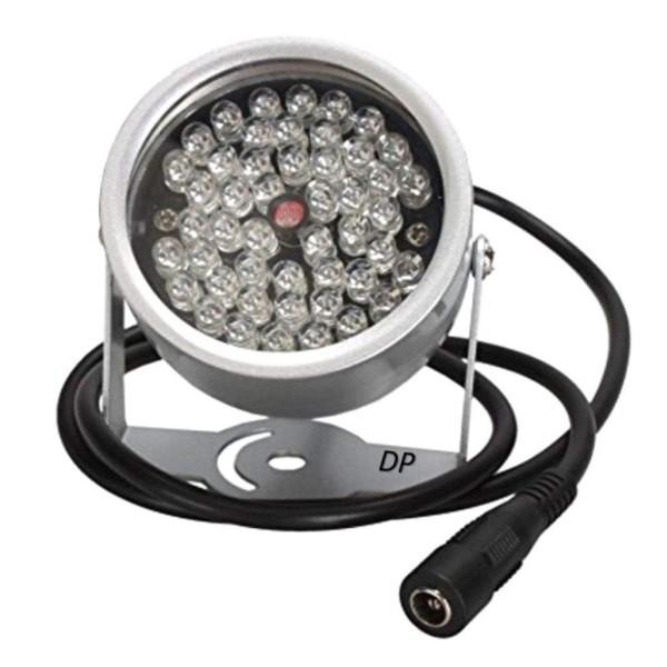 D-drempating Pa303 Security Light, LED Infrared Light, 30 or 48 Lights, Selective, Infrared Floodlight, Surveillance Camera, Auxiliary Lighting (Silver, 48 Lights)