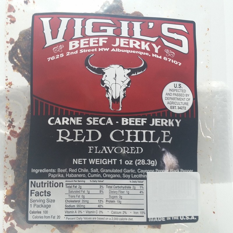 Vigil's Red and Green Chile Jerky