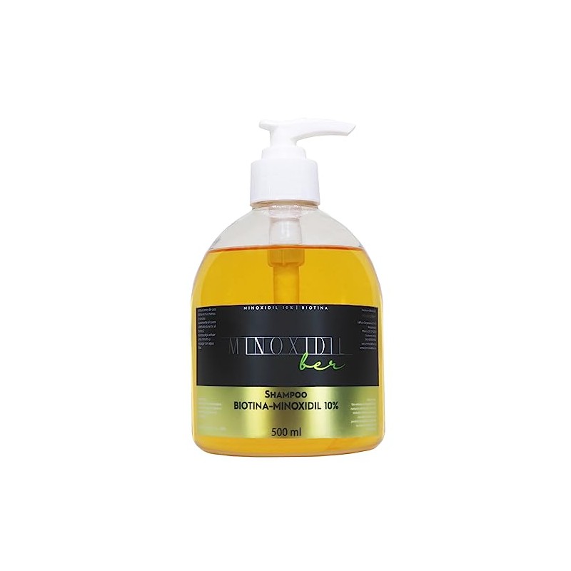 Shampoo Premium Minoxidilber unisex 10% con Biotina 500 ml