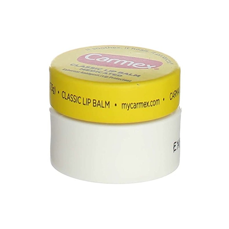 Carmex Classic Lip Balm - Tarro medicado de 0.25 onzas,