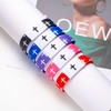 ZKJTEARY 2PCs WWJD Daily Bible Verse Bracelets Christian Cross Bracelet