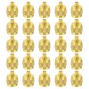 PATIKIL 1/4" SAE Service Access Valve Caps, 25 Pack Refrigeration