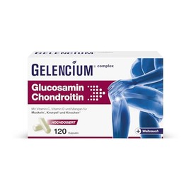 GELENCIUM® Glucosamine Chondroitin – Daily Dose: 2,325 mg – With Frankincense & Micronutrients – 120 Capsules