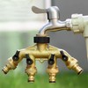 G3/4 4‑Way Water Hose Splitter Garden Hose Adapter Watering Connector