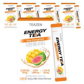 Teazen Energy Tea, 10 servings, 5g, 5 sets / 티젠 에너지티, 10회분, 5g, 5세트