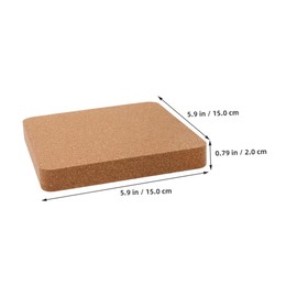 Operitacx 2pcs Cork Pad for Leather Stamping Thickened Craft Punching Board with Positioning Aid Mute Cutting Tool for DIY Handbags and Wallets Non Slip Base for Easy Crafting