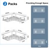 UUlioyer Stainless Steel Corner Shower Caddy, Shower Shelf No Drilling,