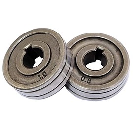 2x Roll Wheels Knurled Groove Wire Machine Feed Drive Rollers 30mm (1.18 inch) Diameter Fit for SSJ-29A Wire Feeder MAG MIG Welders Equipment Parts (0.8mm/1.0mm)