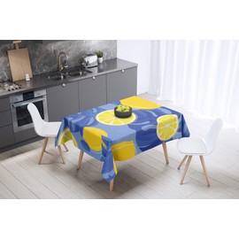 Le Jardin du Lin Kitchen Decoration, Tablecloth, 140 cm x 140 cm, Designed and Manufactured in Turkey