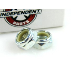 Independent Kingpin Nuts Silver For Skateboard Longboard Trucks 2 Pc Set