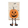 Mud Pie Dangle Leg Towel, Pumpkin, 10.5" x 7"
