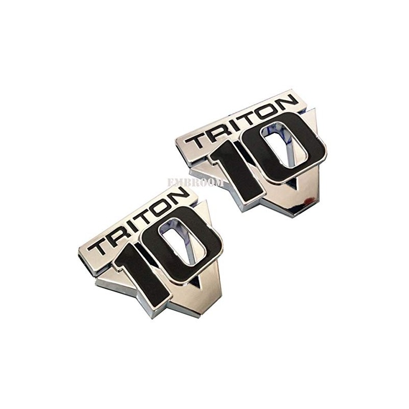 2pcs V10 Triton Emblems, Decals Stickers Emblem Badge Replacement for