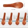 4 Pcs Handmade Tiny Wooden Spoons, 2.36in Tiny Spoons for