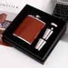 Hip Flask, Portable Metal Hip Flask, 8 oz Stainless Steel