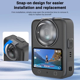 CYNOVA OSMO 360 Lens Protector for DJI Osmo 360 Accessories (2 Pieces, Lens Protector for DJI Osmo 360, Plastic Housing, Scratch-Resistant, Abrasion-Resistant & Resistant to Scratches, Easy