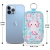 Mcapirivo Hand Sanitizer Spray Case, Axolotls Hand Sanitizer Holder Zippered