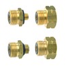 TGO 4 Piece Euro Bottle Set Gas Bottle Connection Adapter