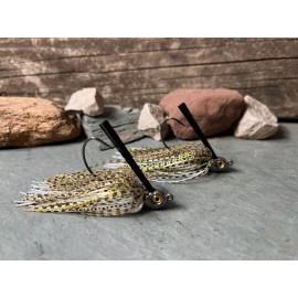 Unbranded Golden Shiner - 2 Pack - Swim Jigs Bass Fishing Jig Lure - 1/2 Ounce