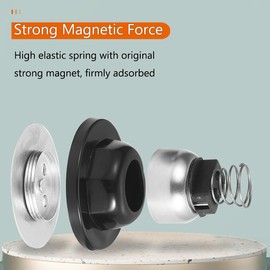 XMJAS-FURN Magnetic Door Stoppers 2 Pack,Punch-Free Anti-Collision Silicone Door Stop,Wall Door Stop to Keep The Door Open