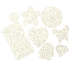 8 Pieces of Self-Adhesive Leather Repair Patches Tape Stickers for Sofas, Furniture,Car Seats,Waterproof and wear-Resistant (Ivory)