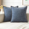 MIULEE Pack of 2 Couch Throw Pillow Covers 18x18 Inch