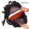 JAKAGO A4 Travel Portfolio Multifunctional Document Organizer Zippered Case for