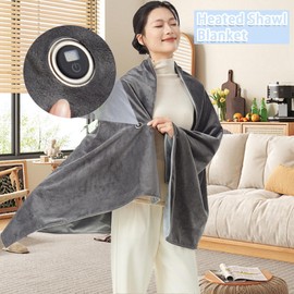 Heated Blanket | Wearable Cordless Winter Heating Shawl - Lightweight Heater Wrap Shawl for Men Indoor Studio Outdoor Women Camping Travel Trips Car Home Sleeping