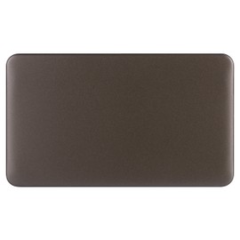 Schneider Electric Lisse Screwless Deco - Double Blank Plate, GGBL8020MB, Mocha Bronze