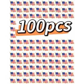 100PCS American USA Flag Lapel Pins usa Pins Badge Patriotic Enamel Blazer Lapel Pin for women men