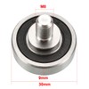 uxcell Bearing Roller with Threaded Rod 30x9mm M8x12mm for Sliding