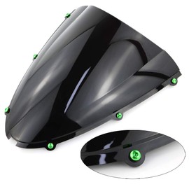 Xitomer 10 Sets M5x16 Alloy Windscreen Bolts Wellnut Bolt Kit, Windshield Bolts, Fit for Z125 Z650 Z900 Z1000SX ZZR1100 ZZR1400 VULCAN SPEED TRIPLE TIGER SCRAMBLER DAYTONA R1100GS (Green)