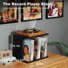 Emfogo Vinyl Record Storage, Record Player Stand Wall Mount Up