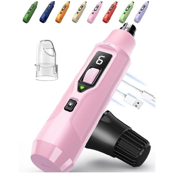 YABIFE 7-Speed Pet Nail Grinder with Light – Heavy Duty,
