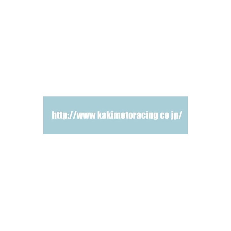 Kakimotoracing SG1025 URL Excluded Letter Sticker Large, Gray, 39.4 x