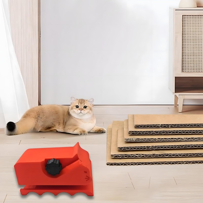 Cardboard Cutter for Cat Claw Sharpener, 3D Printed Cat Shape,