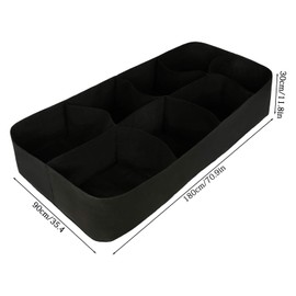 ACJRYO Large Partitioned Planting Bags,Premium Heavy Duty Thickened Felt Fabric Grow Bags - Suitable for Indoor & Outdoor Vegetable, Flower, Herb, and Plant Gardening (8 Grids (71" L×35" W×12" H))