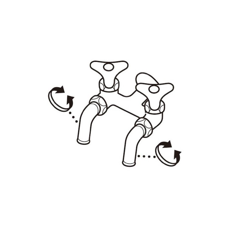 SANEI JF13A-13 [Double Mouth Home Faucet] Nominal 13