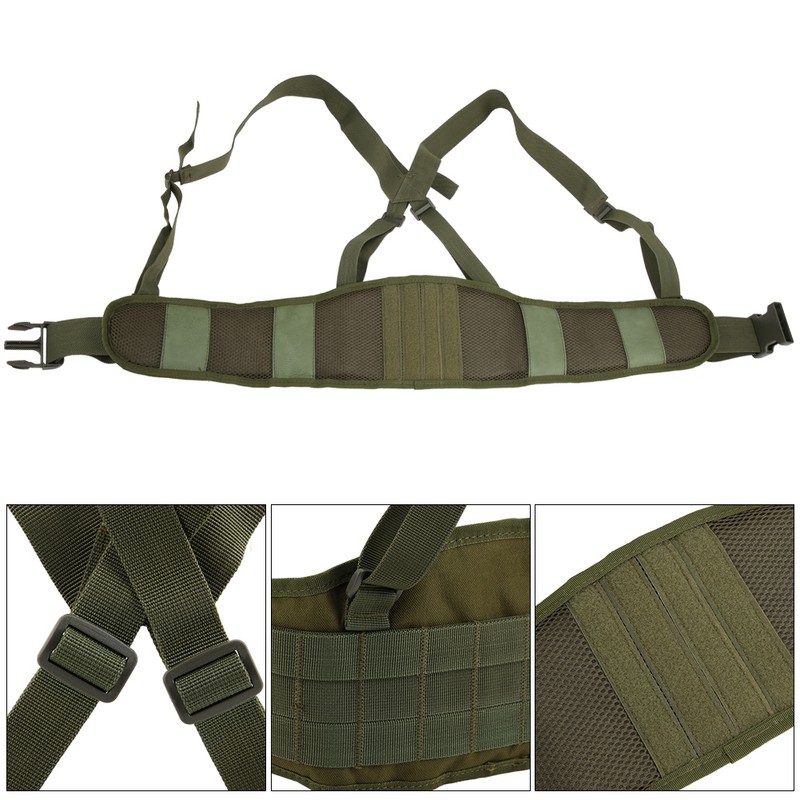 Outdoor Multifunctional Combination Shoulder Straps Wide Waist Belt for Climbing