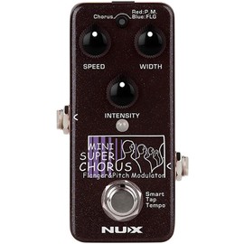 NUX Mini SCF Super Chorus Flanger and Pitch Effects Pedal Bundle with 2 Instrument Cables and 2 Patch Cables