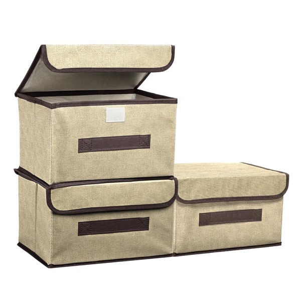 PATIKIL Fabric Collapsible Storage Bin 10.2 x 7.5 x 6.3