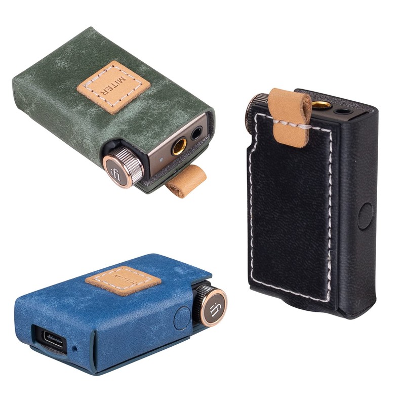 MITER Case for iFi Go Blu DAC, Handmade Italian Faux