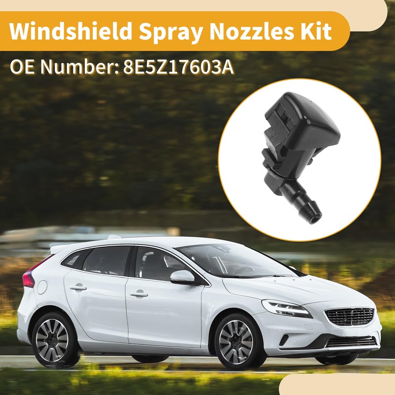 INFINAUTO Windshield Washer Nozzle Kit for Ford Fusion 2008-2012 No.8E5Z17603A