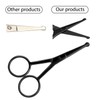 Mudder 3 Pieces Nose Hair Scissors Rounded Tip Scissors Facial