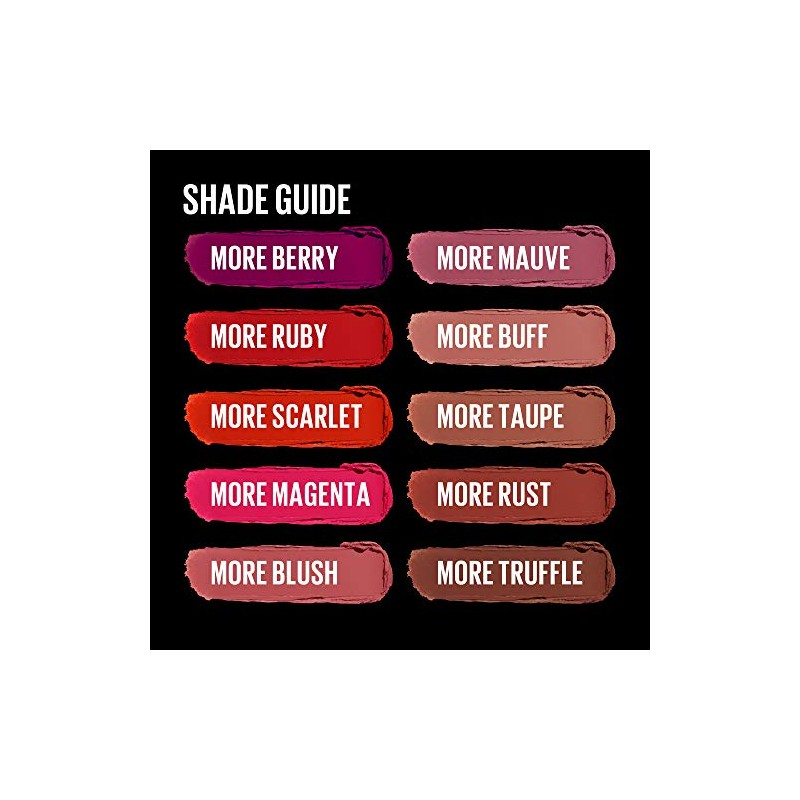 Maybelline New York Color Sensational Ultimatte Matte Lipstick, Non-Drying, Intense