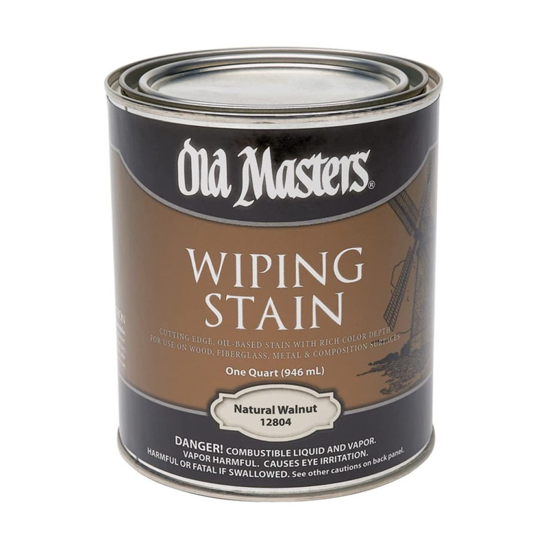 Old Masters Semi-Transparent Natural Walnut Oil-Based Wiping Stain 1 qt.