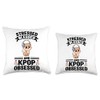 stressed blessed and kpop obsessed Kpop Throw Pillow